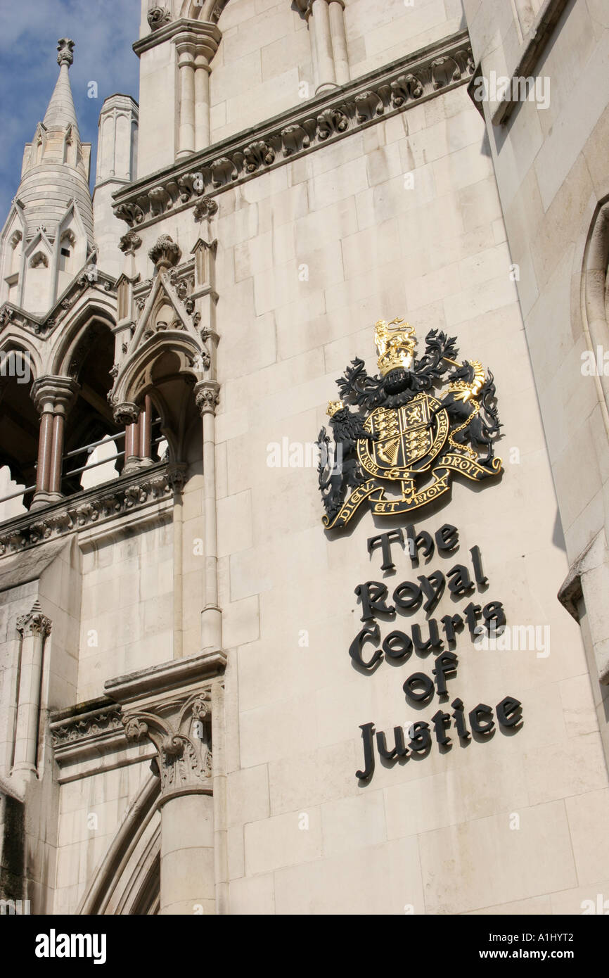 Il Royal Courts of Justice Tribunali London REGNO UNITO Foto Stock