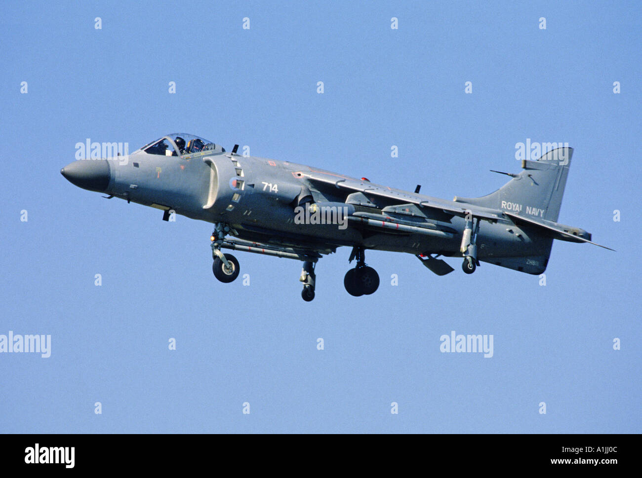 Royal Navy Sea Harrier FA2 STOVL fighter attacco aereo Foto Stock