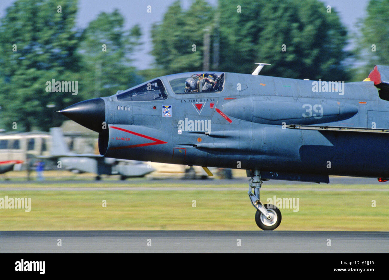 Marina francese F-8 Crusader Foto Stock