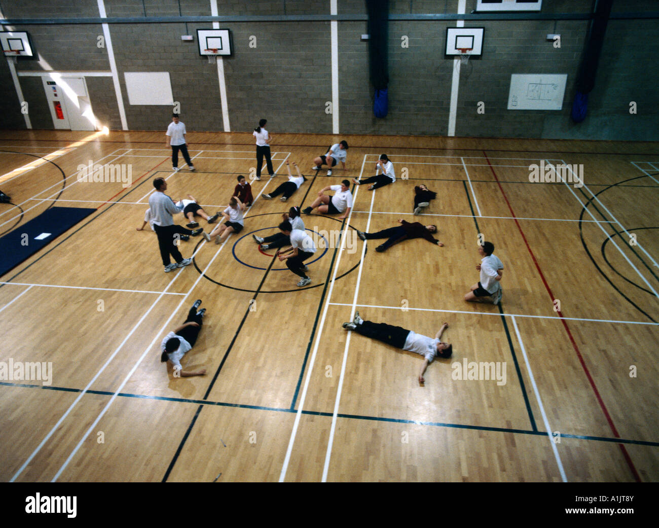 Scuola di alta classe Palestra Inghilterra Foto Stock