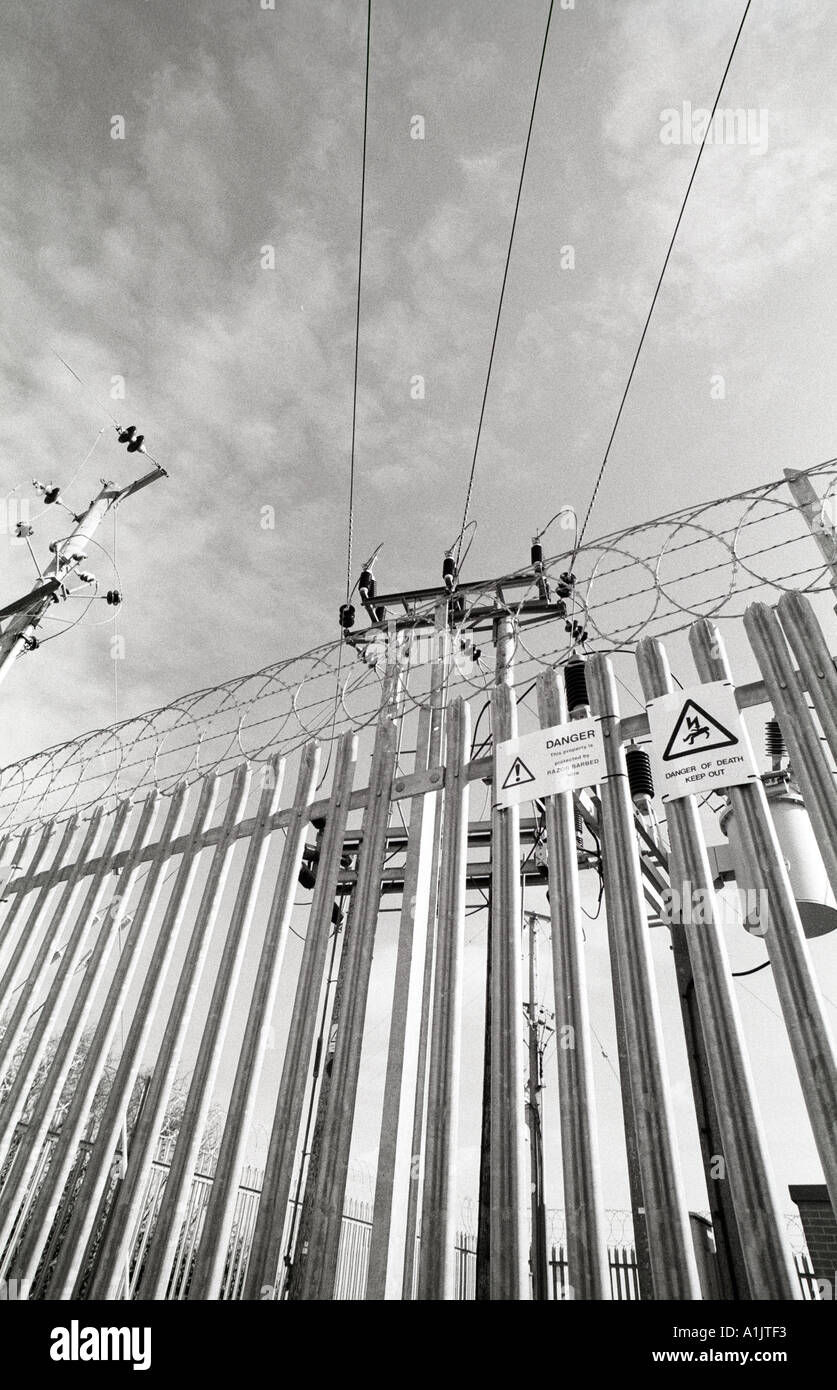 Elettricità stazione secondaria Foto Stock