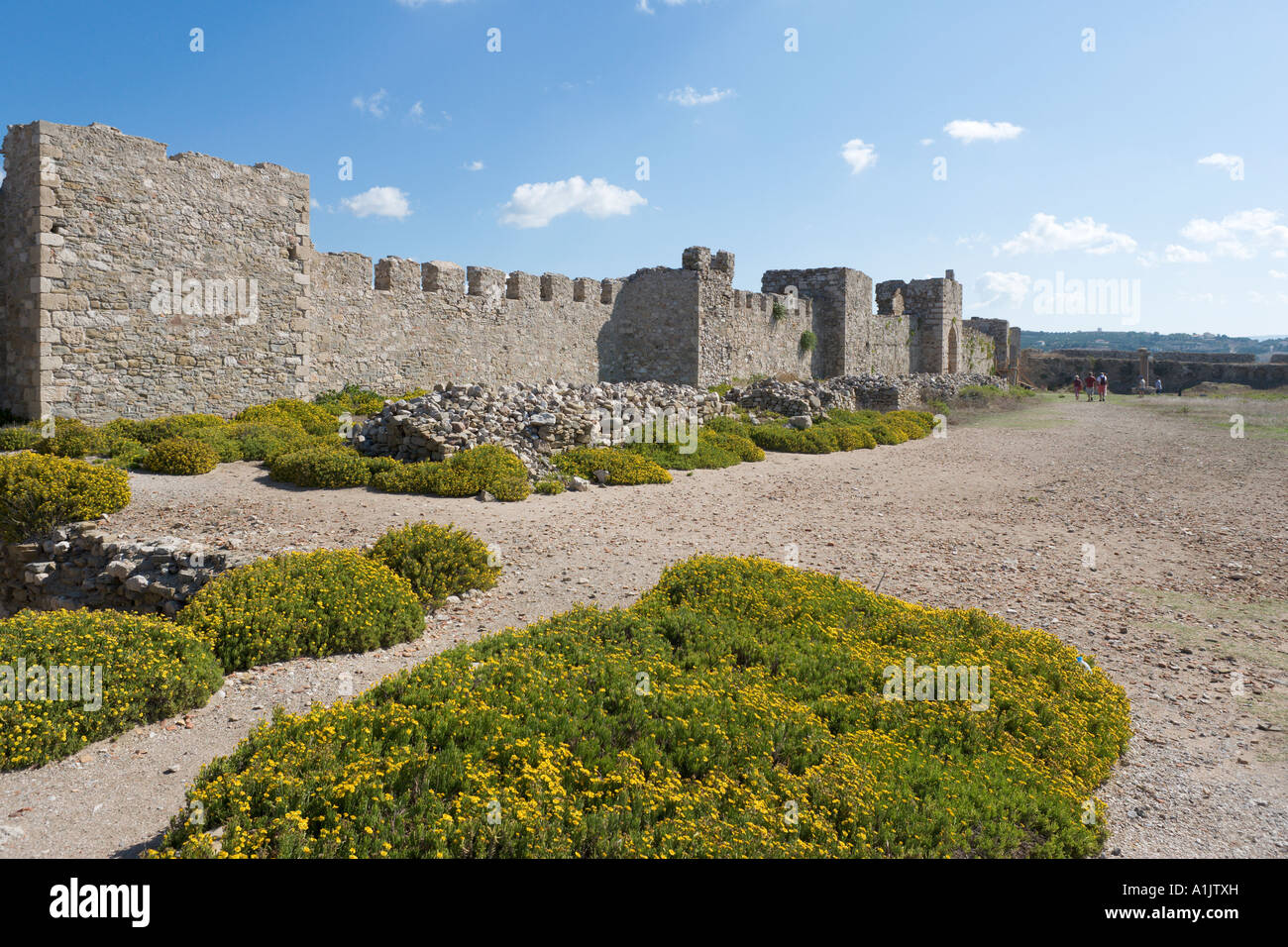Il castello di Methoni, Messinia, Peloponneso, Grecia Foto Stock