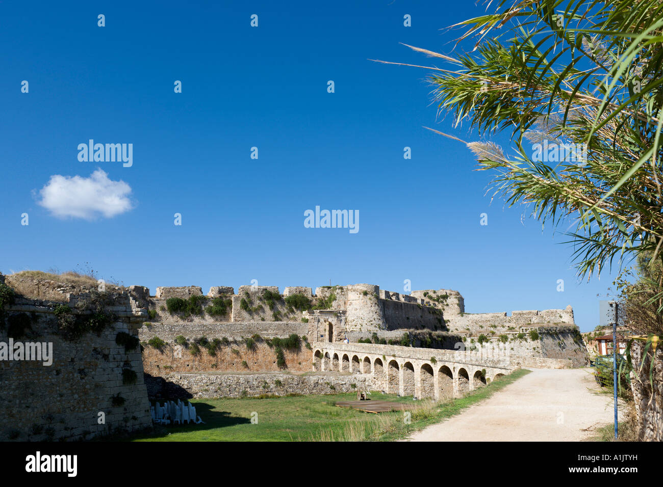 Il castello di Methoni, Messinia, Peloponneso, Grecia Foto Stock