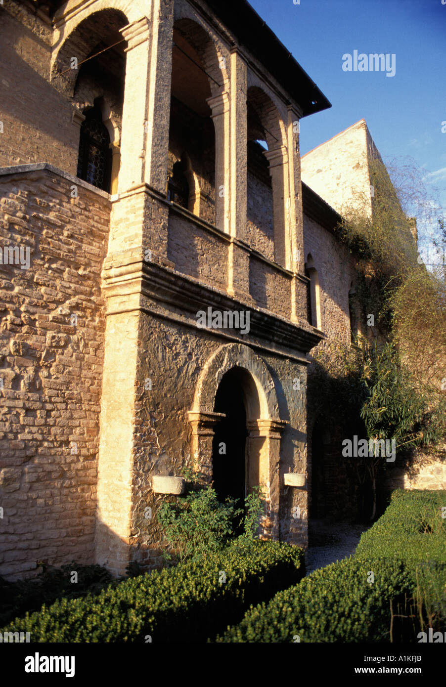 Arquà Petrarca; Casa di Francesco Petrarca Foto Stock