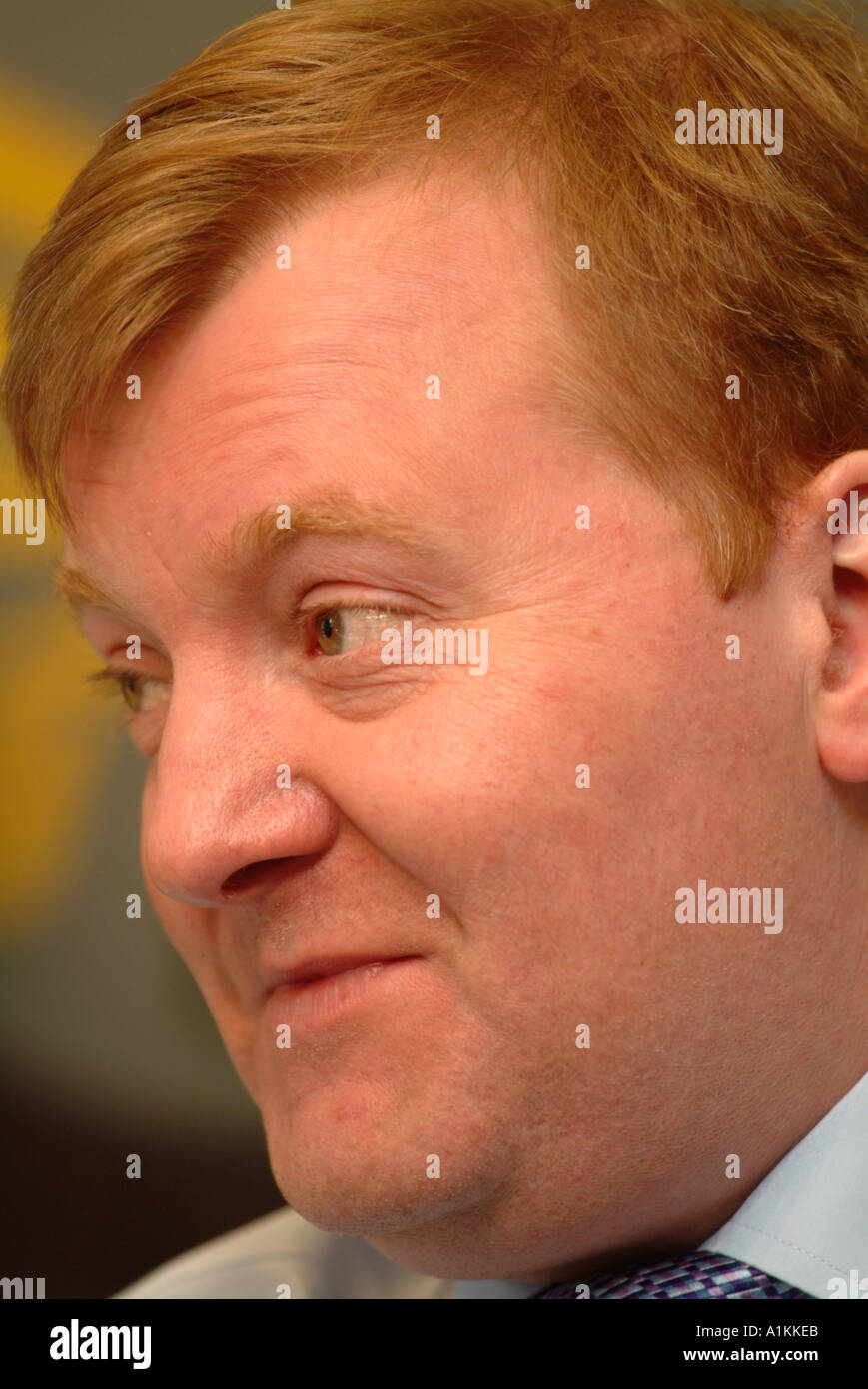 Ex gruppo del Partito europeo dei liberali democratici Leader Charles Kennedy MP (1959-2015), Londra, Regno Unito. Il 17 marzo 2005. Foto Stock