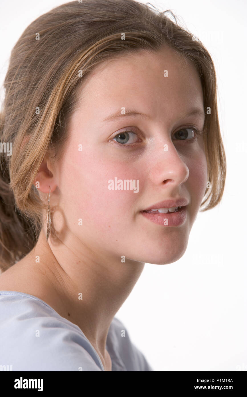 Ritratto di una ragazza adolescente Foto Stock