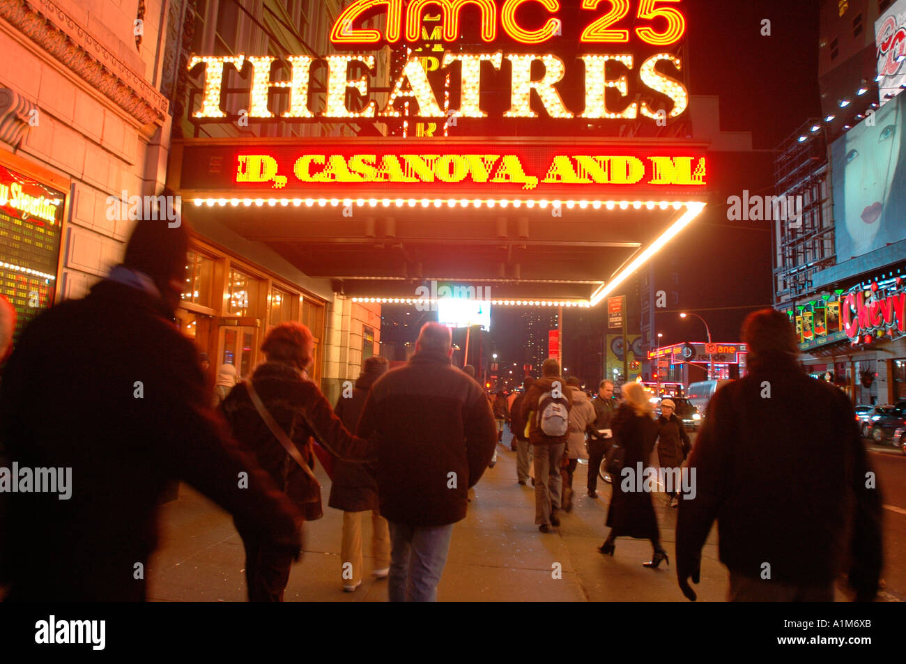 AMC 25 Empire Times Square movie theater Foto Stock