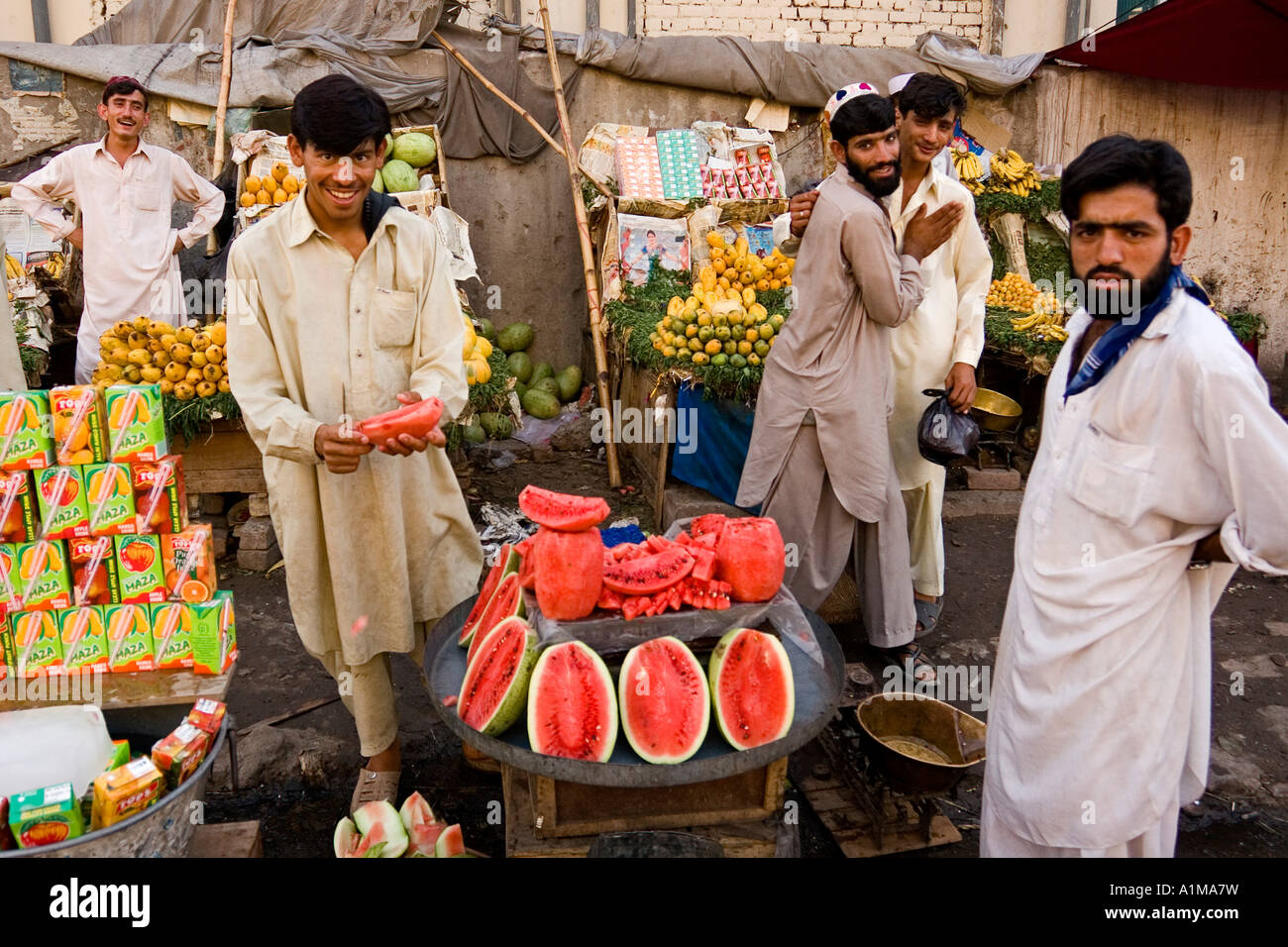 Peshawar bazar di Peshawar, Pakistan Foto Stock