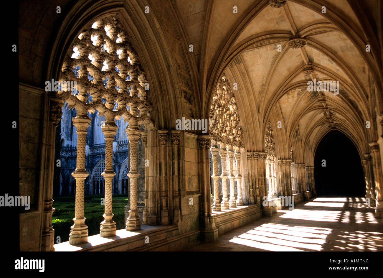 Batalha Mosteiro de Santa Maria da Vitoria Batalha patrimonio mondiale del Portogallo Foto Stock