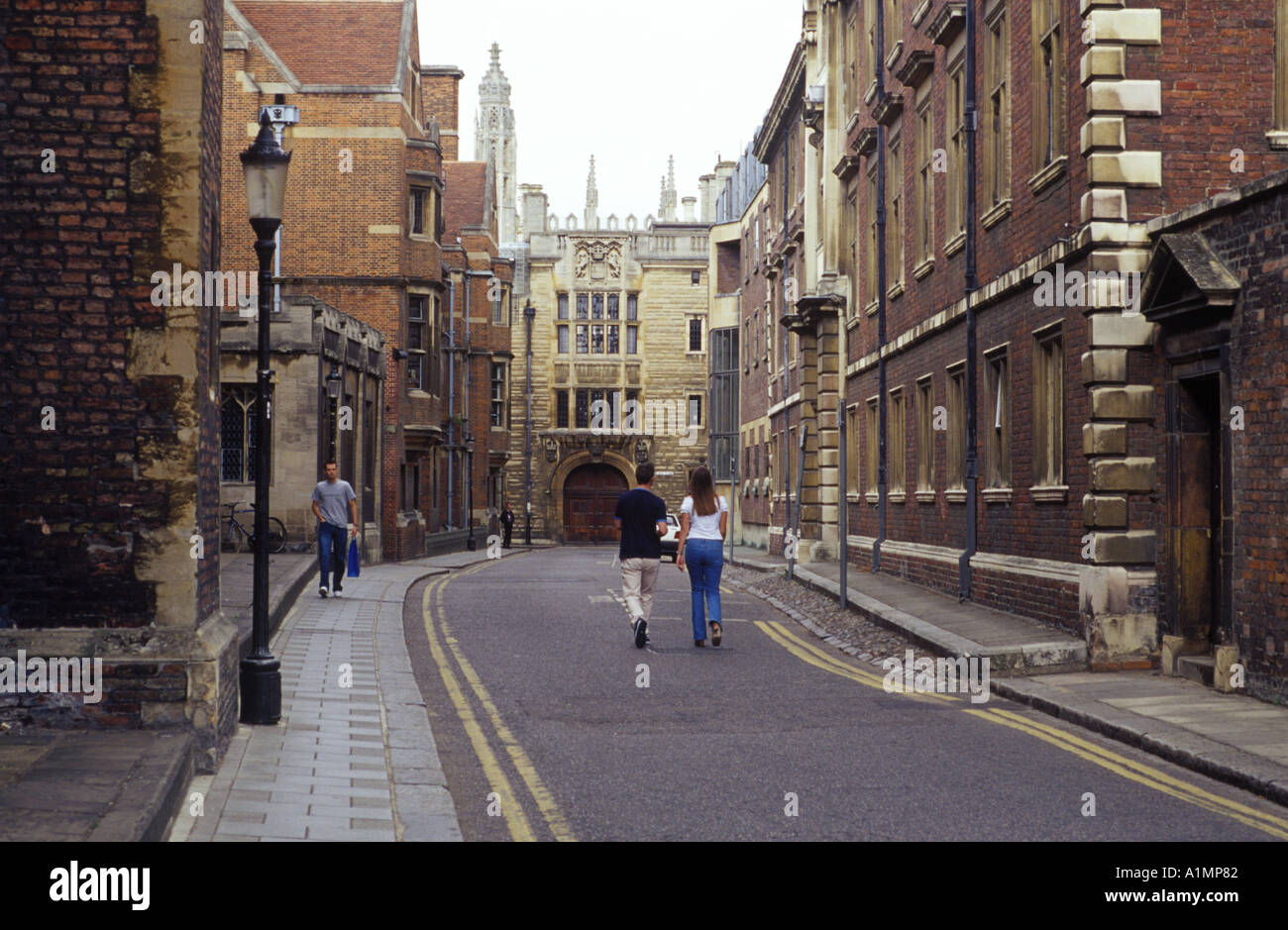 Sidestreets in Cambridge Inghilterra England Foto Stock