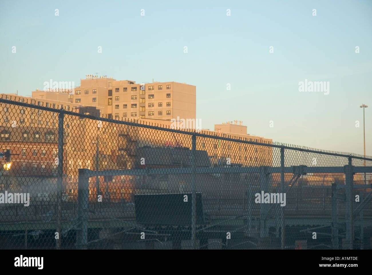 Vista dalla Herald Street a Boston Foto Stock