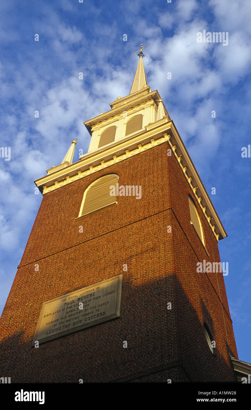 La vecchia chiesa del Nord a Boston s estremità nord Foto Stock