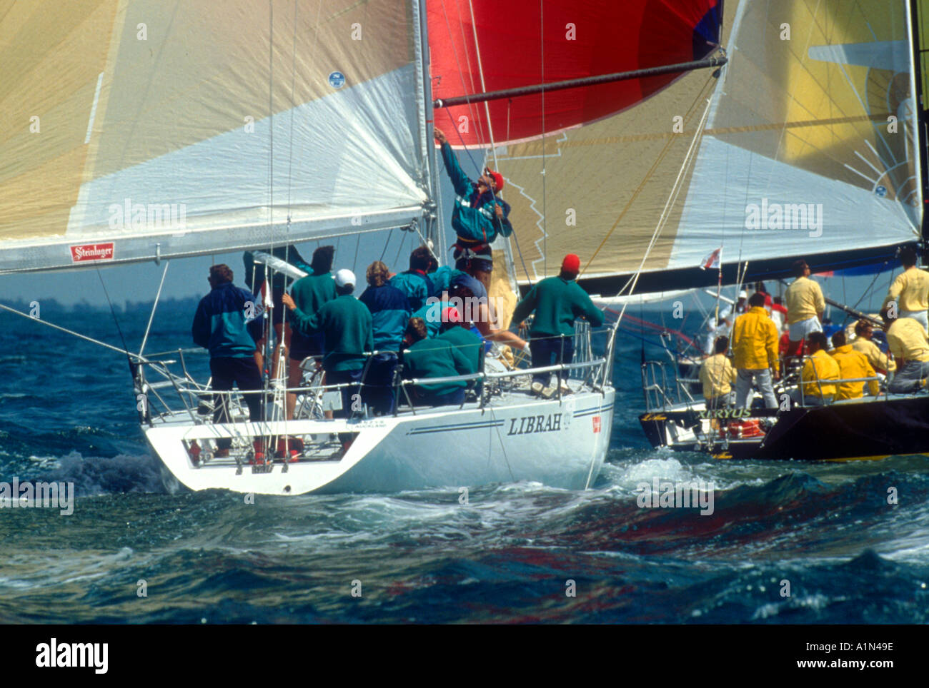 Yachting racing cowes Isola di Wight Foto Stock