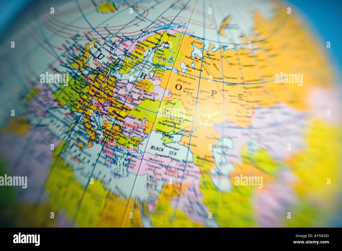 Globo Europa mondo globe Foto Stock