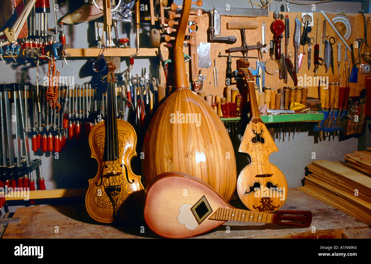 Algeria Handcrafted Ouds Strumenti Musicali Foto Stock