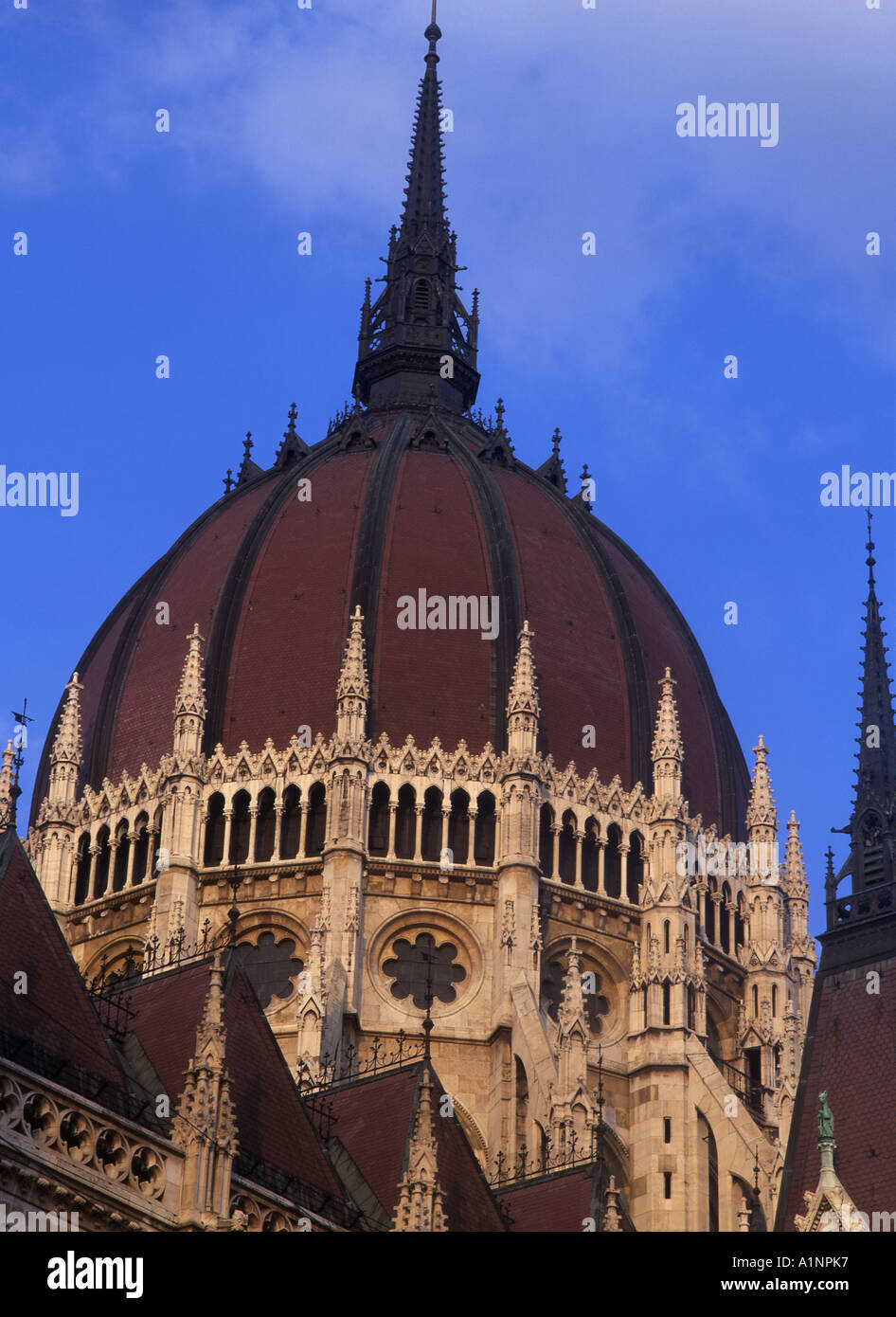 Il Parlamento Orszaghaz Sunrise shot Budapest Ungheria Foto Stock