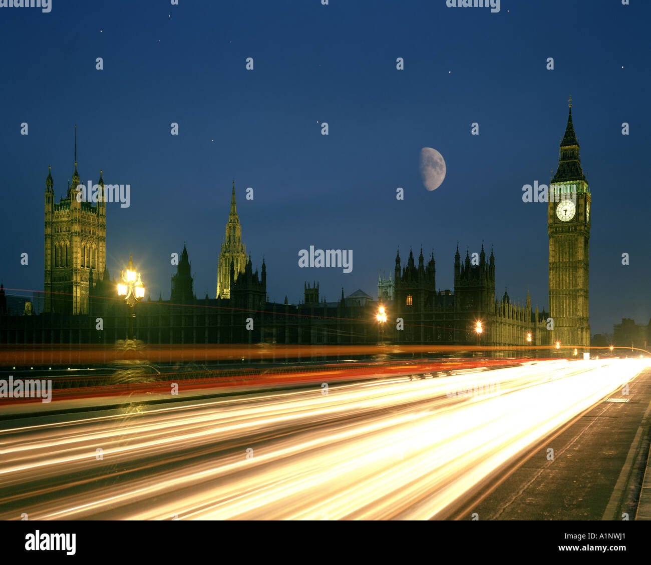 GB - LONDRA: Westminster di notte Foto Stock