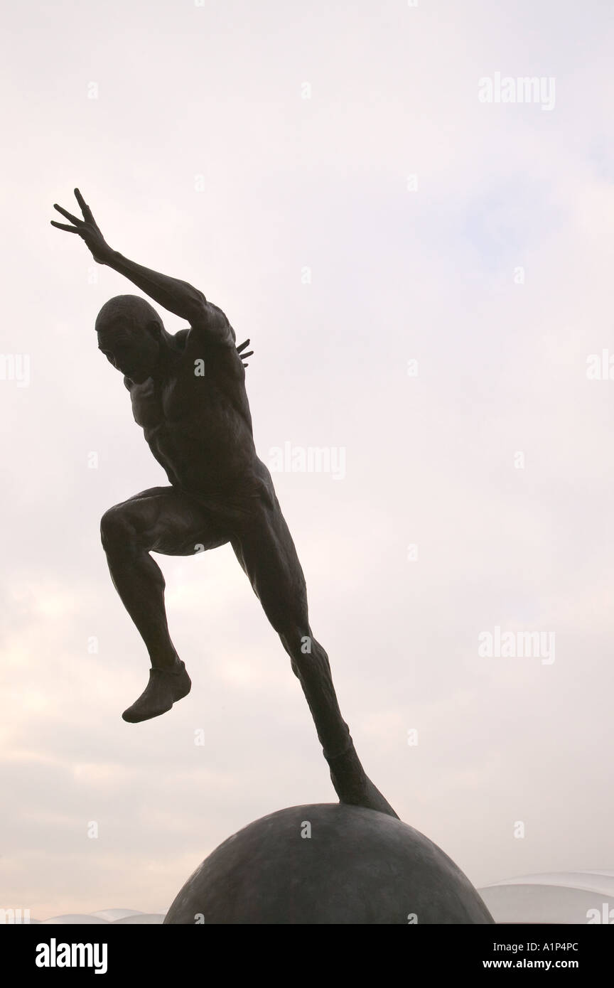 Il velocista a Sport City, Manchester, la casa del Manchester City Football Club e sito di giochi del Commonwealth Foto Stock