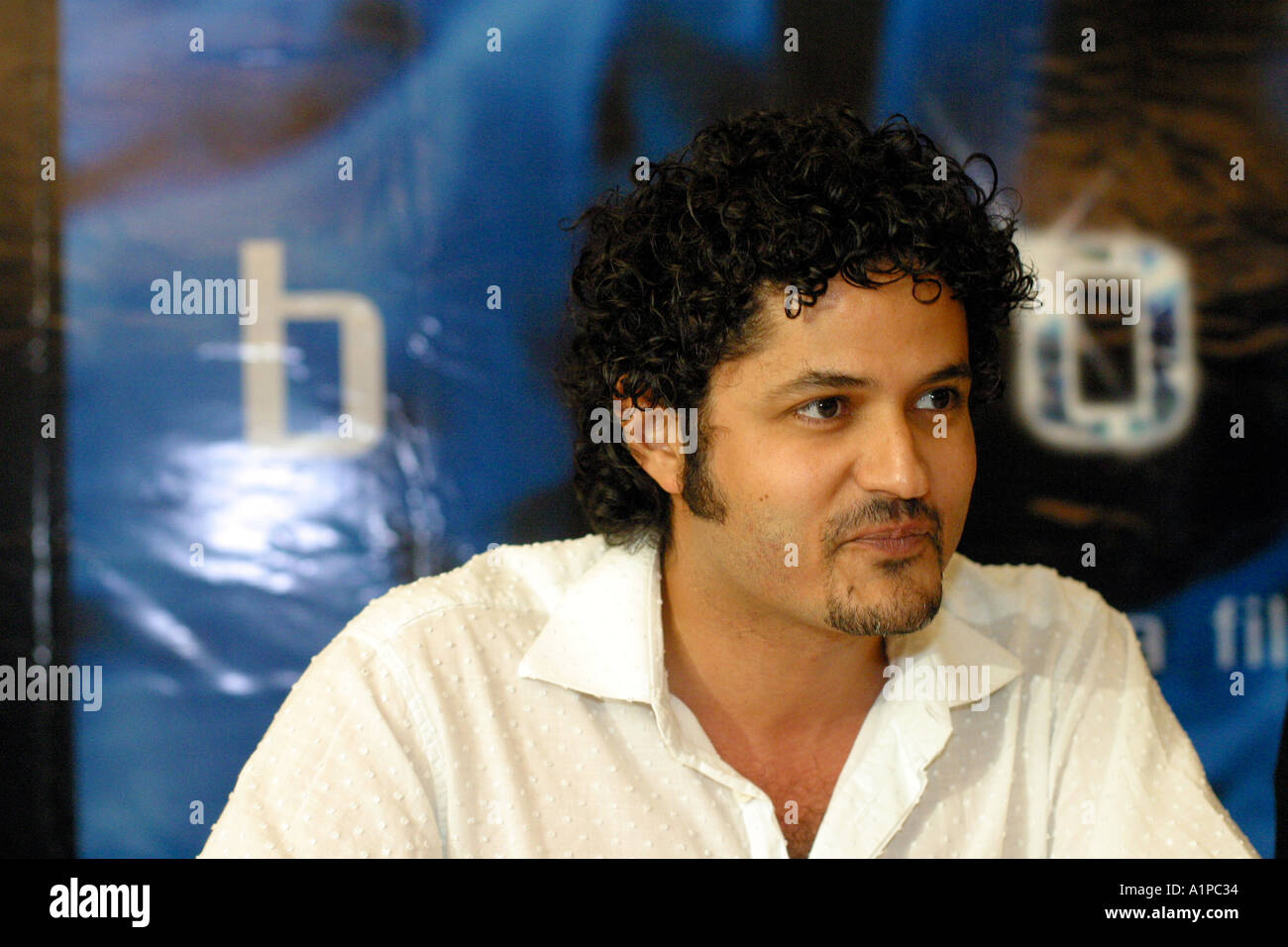 Film indiano direttore Fayaz Kabli in occasione di una conferenza stampa a New Delhi in India Foto Stock