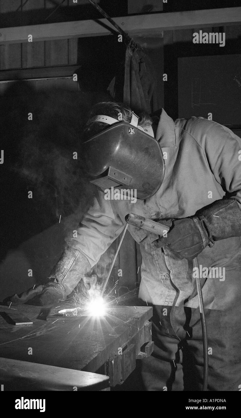 Lavoro e lavoratori in monocromatico. Foto Stock