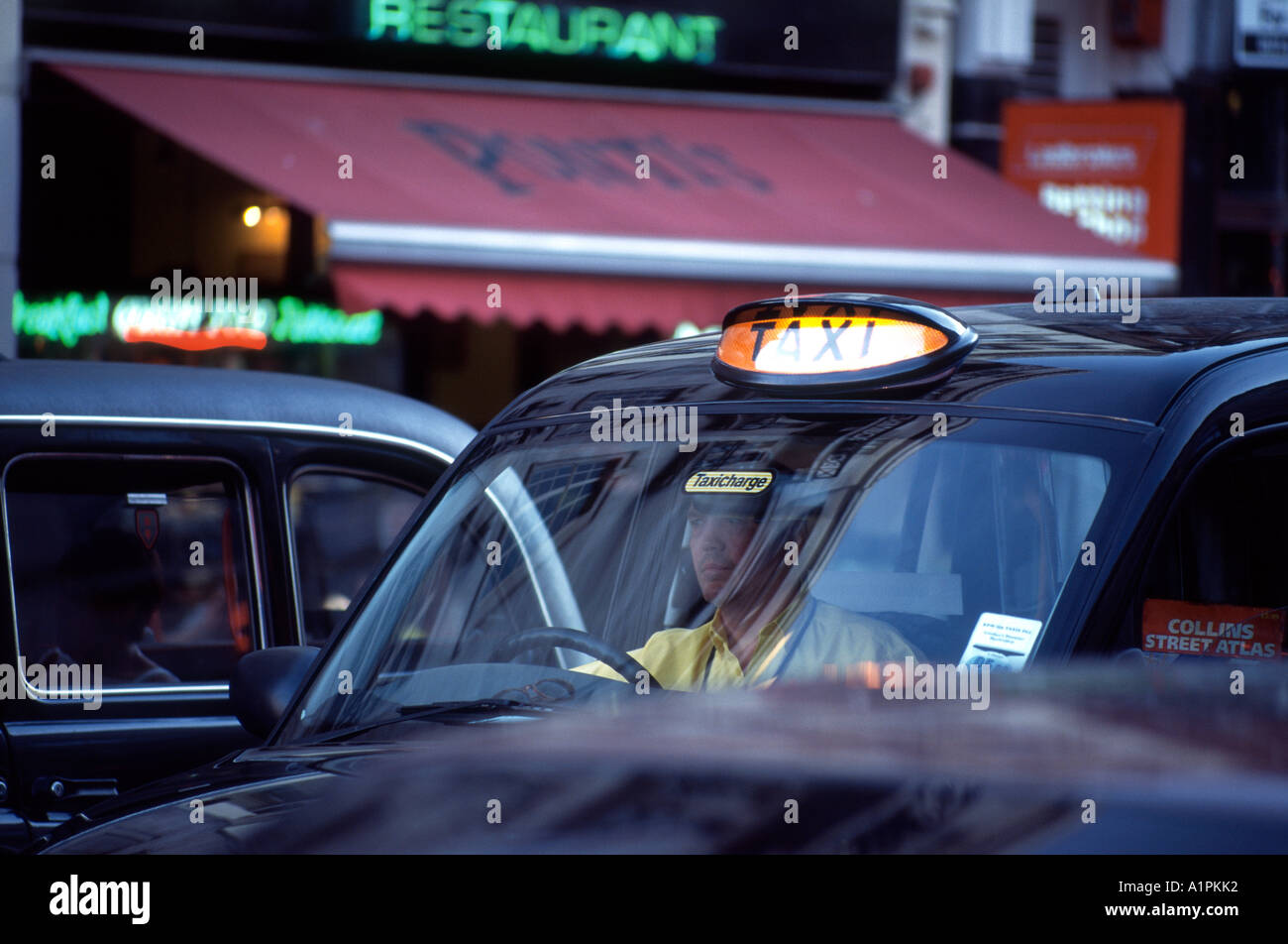 Trasporto, Londra Taxi Foto Stock