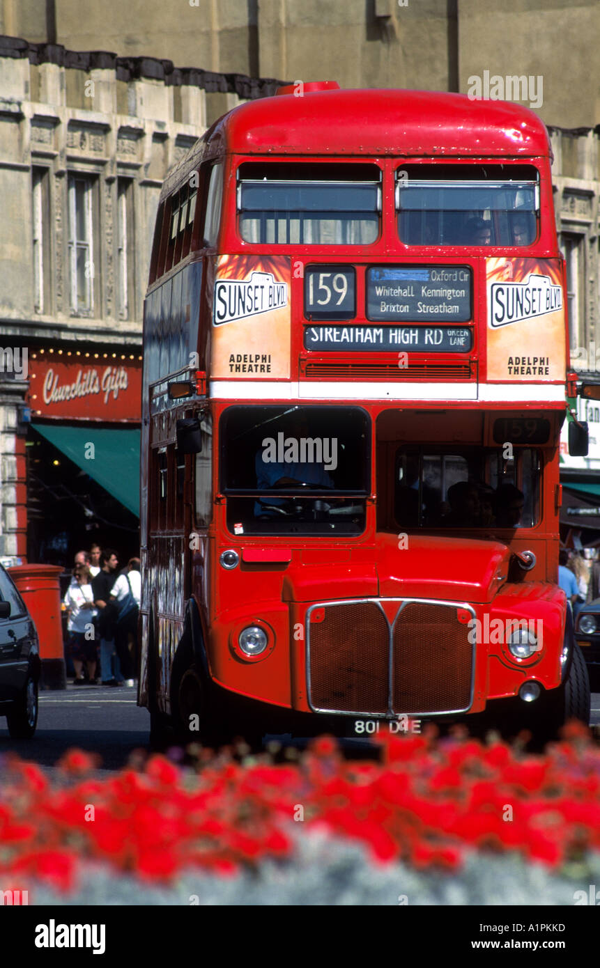 Trasporto, Londra, Bus Rosso Foto Stock