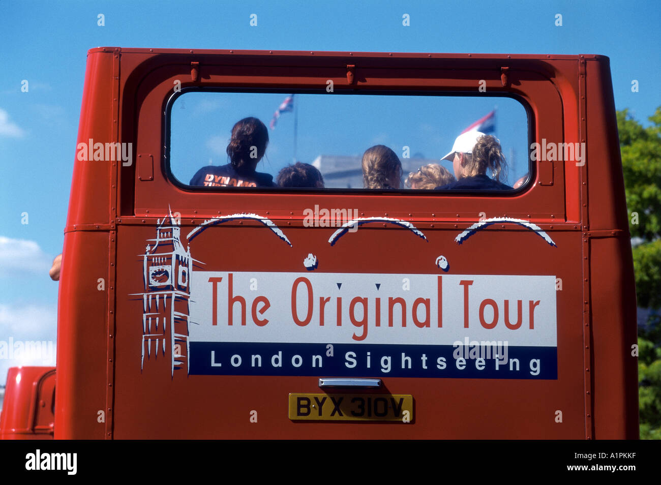 Londra, autobus turistici Foto Stock