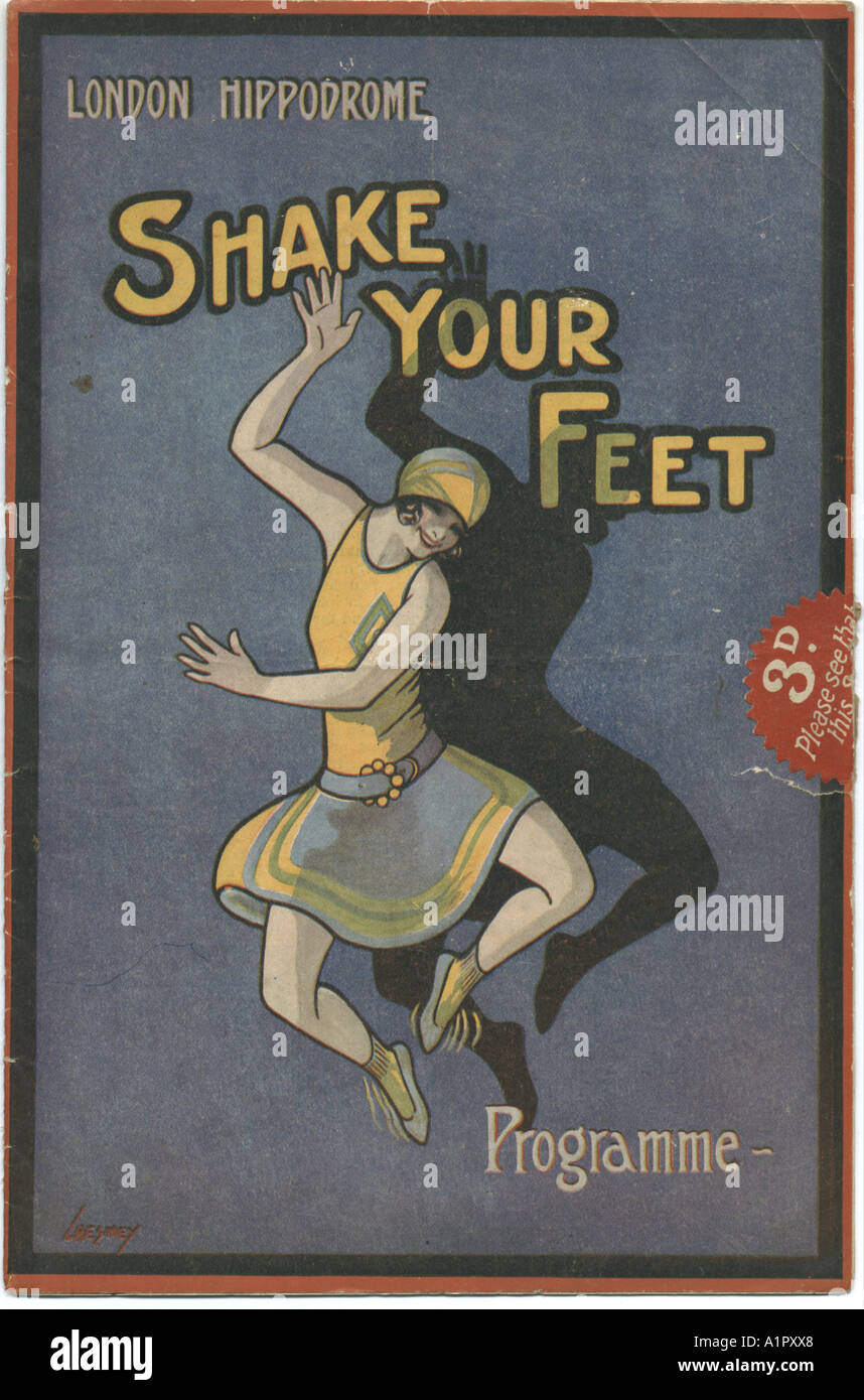 London Hippodrome programma scuotere i vostri piedi 1927 Foto Stock