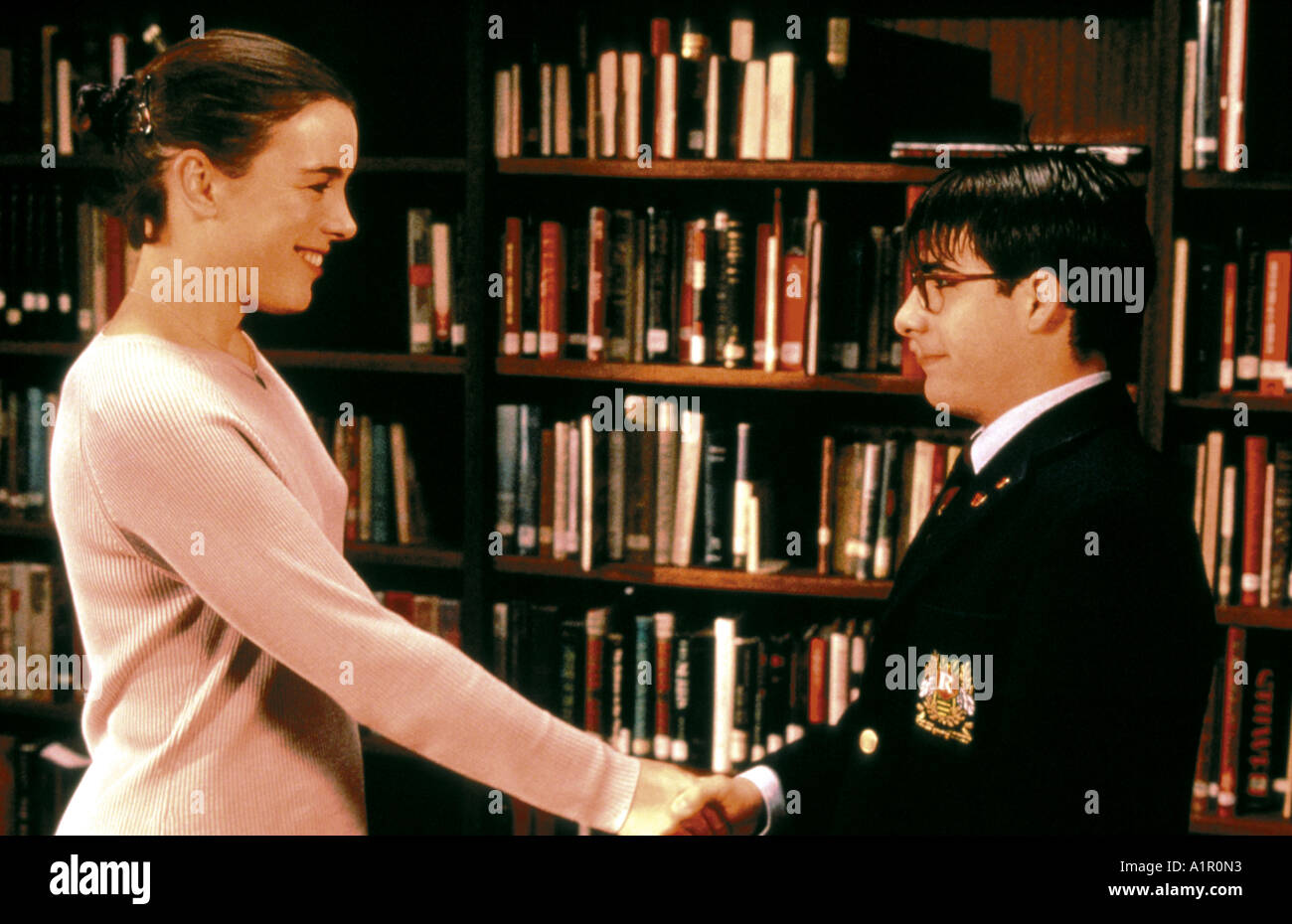 RUSHMORE Olivia Williams e Jason Schwartzman nel 1998 Buena Vista film Foto Stock