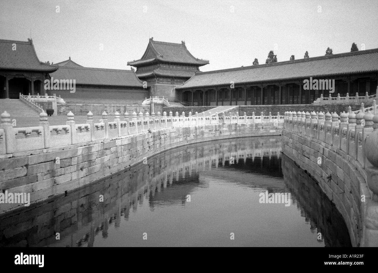 Interno acqua dorata Fiume città proibita Imperial Palace Sito Patrimonio Mondiale dell'UNESCO Pechino Pechino cinese Cina Asia Orientale Foto Stock