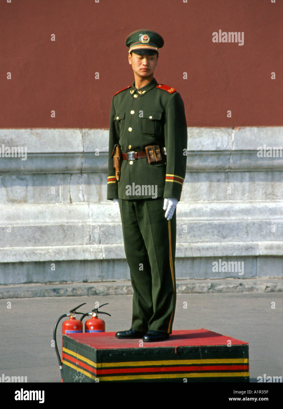Piazza Tiananmen Beijing Pechino cinese Cina Asia Asia asiatica Foto Stock