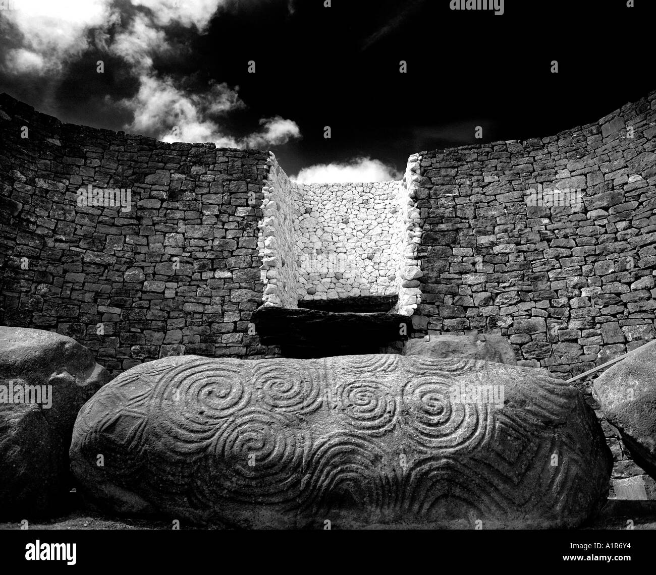 Newgrange, nella contea di Meath, Irlanda Foto Stock