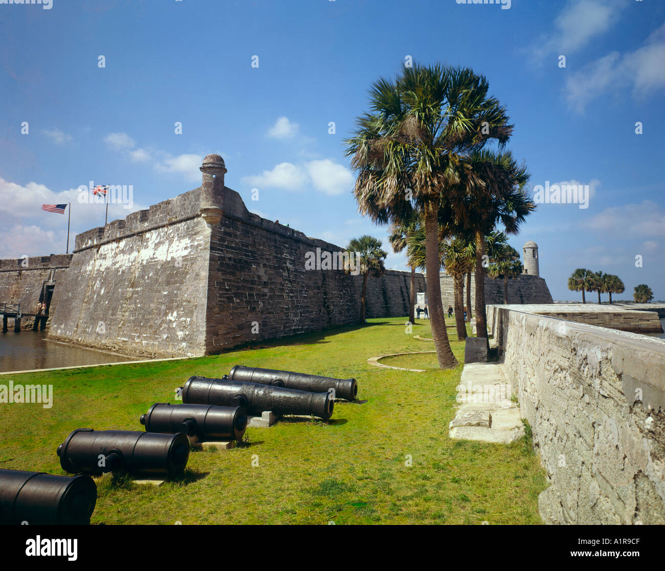 Castillo de San Marcos a St Augustine, Florida USA Foto Stock