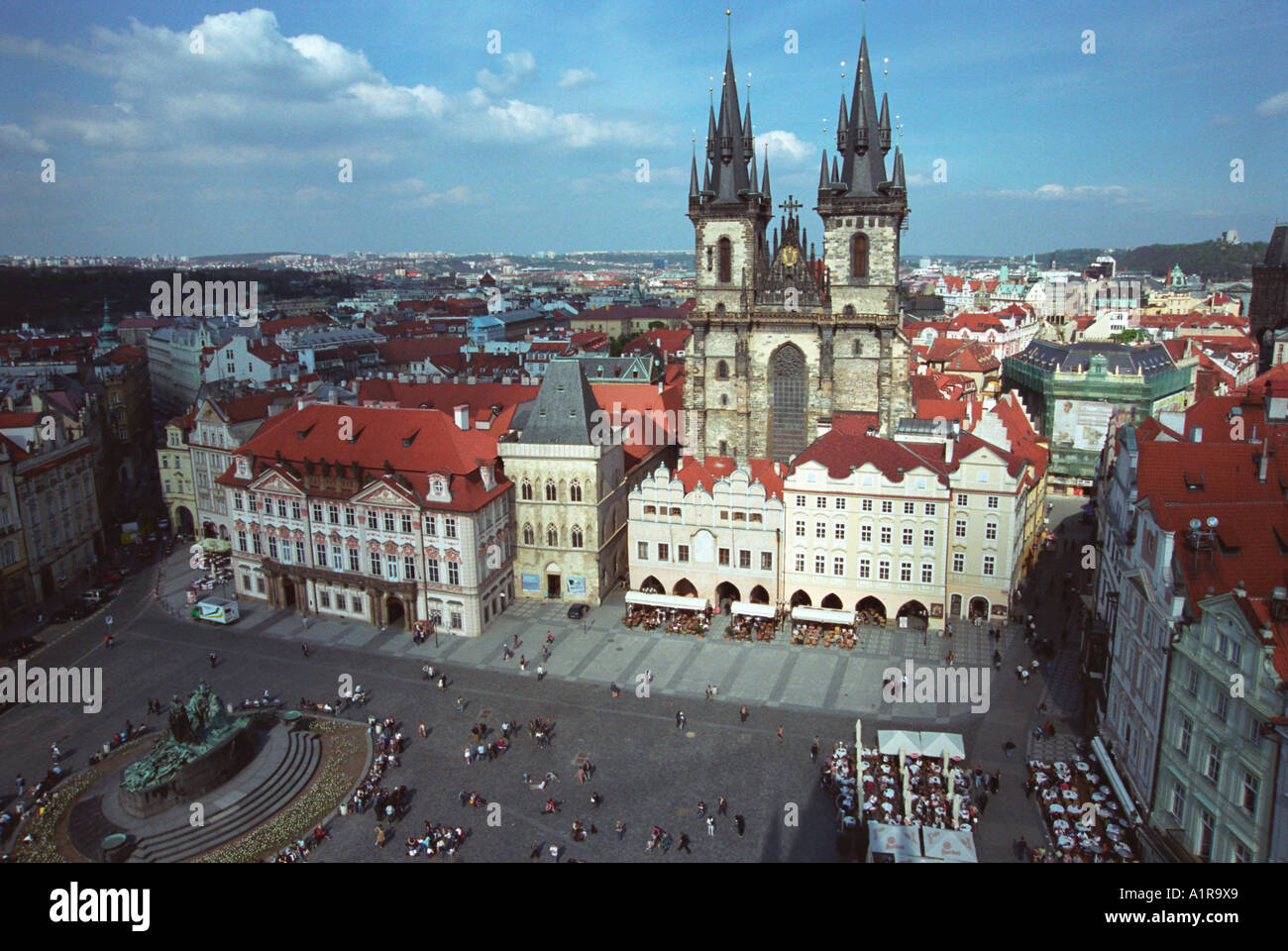 Piazza della Città Vecchia di Praga, Repubblica Ceca. Foto Stock
