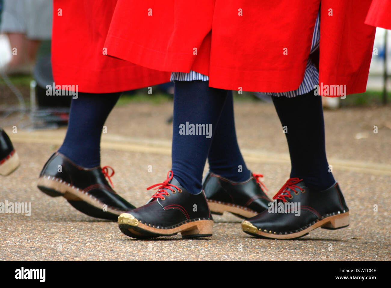 Intasare dancing piedi. Foto Stock