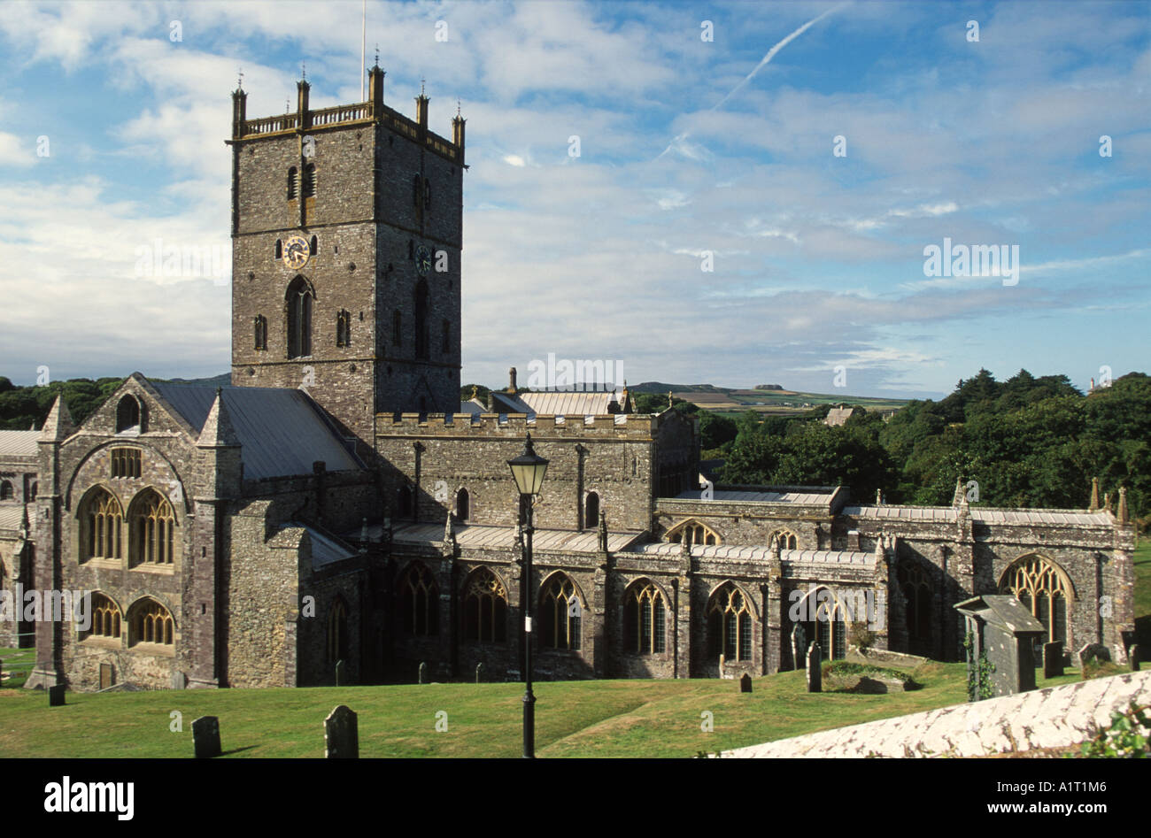 St David s Cathedral St Davids Galles del Sud Foto Stock