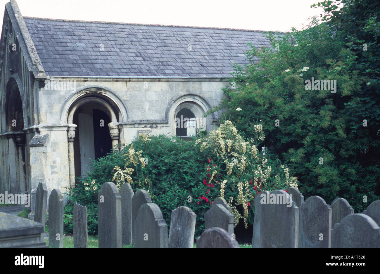 Walcot chiesa cimitero Bath Spa, Somerset, Regno Unito Foto Stock