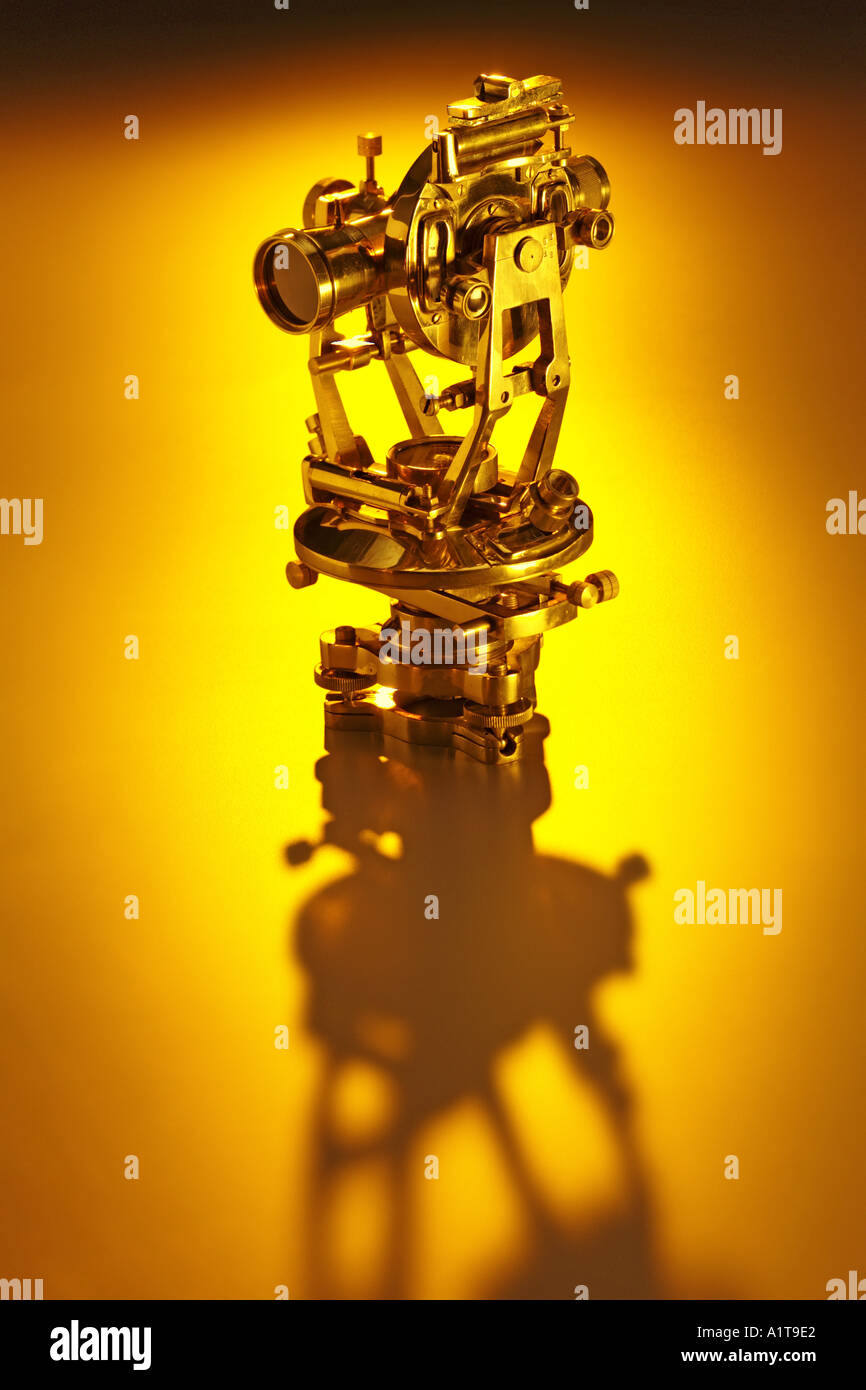 Teodolite Foto Stock