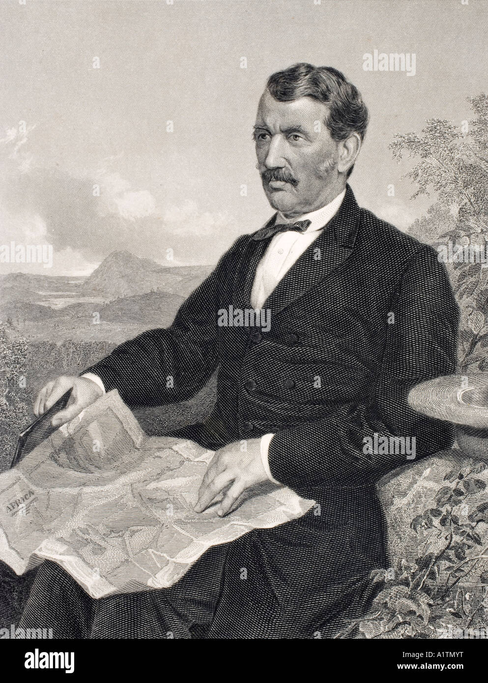 David Livingstone, 1813 - 1873. Missionario medico scozzese ed esploratore in Africa. Da una fotografia scattata nel 1867 Foto Stock