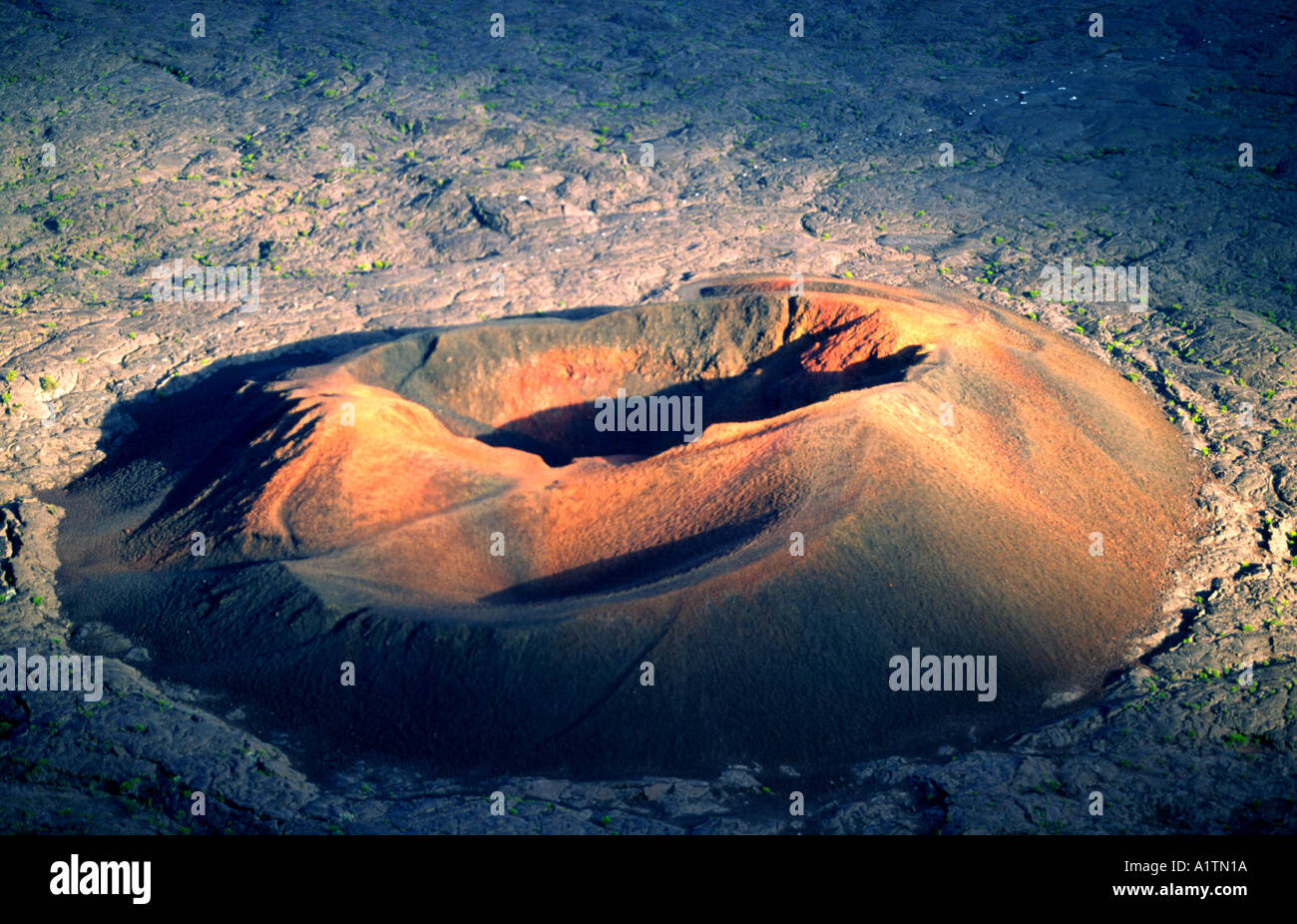 Piton de la Fournaise Reunion Island oceano indiano francia Foto Stock