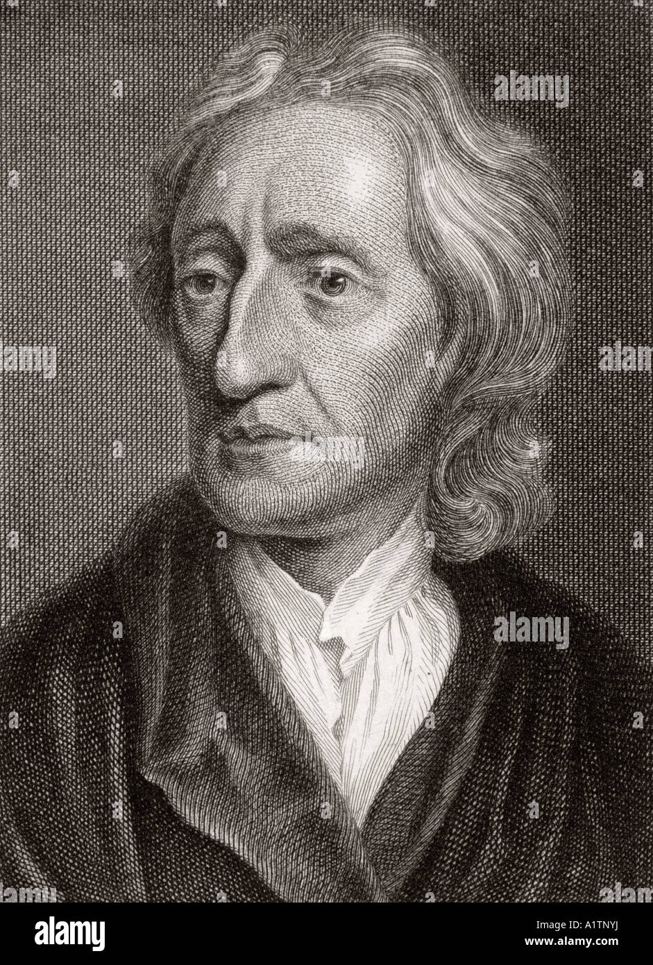 John Locke, 1632 - 1704. Filosofo e medico inglese. Foto Stock
