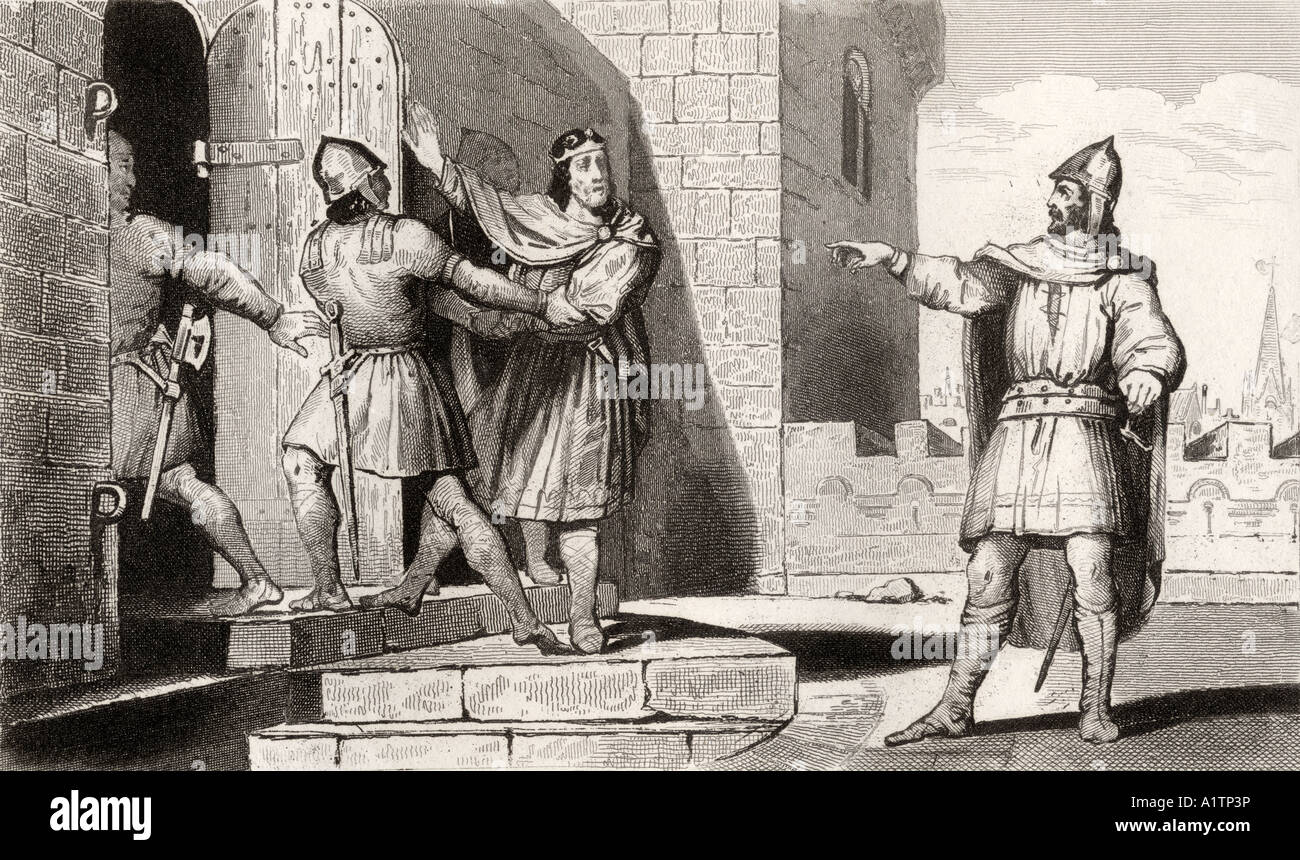 Charles III, aka Charles Il Grasso, 839 - 888. Paga fuori degli invasori vichinghi in 886. Da Histoire de France di Colart, pubblicato circa 1840. Foto Stock