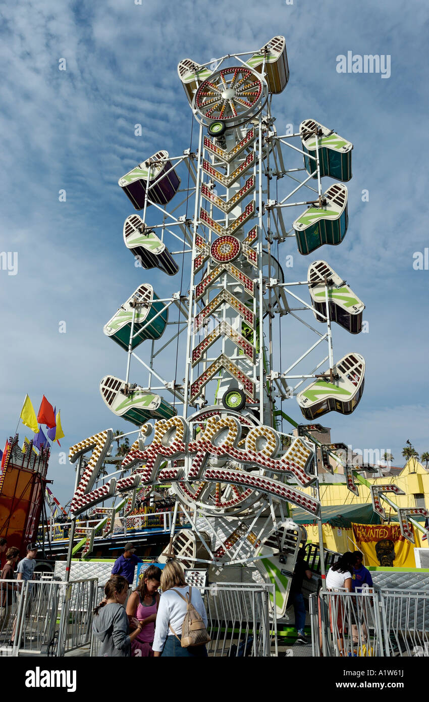 Carnival giostre San Diego County Fair Del Mar California USA Foto Stock