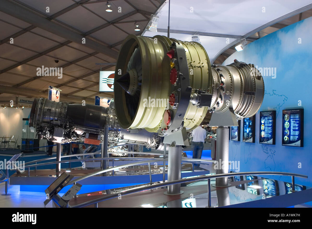 Snecma turbofan motore degli aerei parte del gruppo SAFRAN Foto Stock
