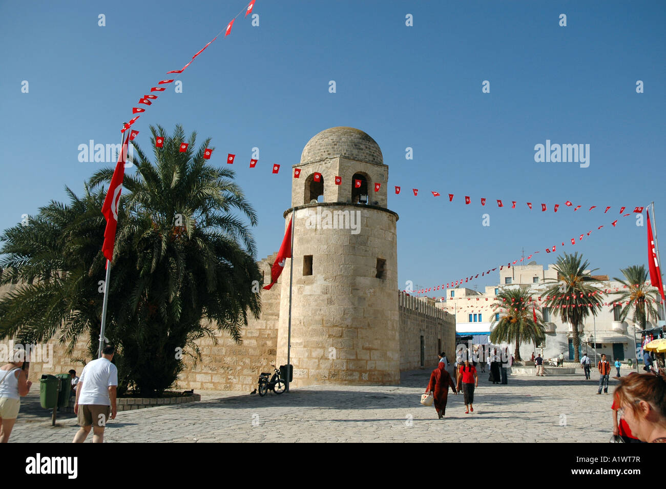 Grande Moschea di medina della città di Sousse in Tunisia Foto Stock