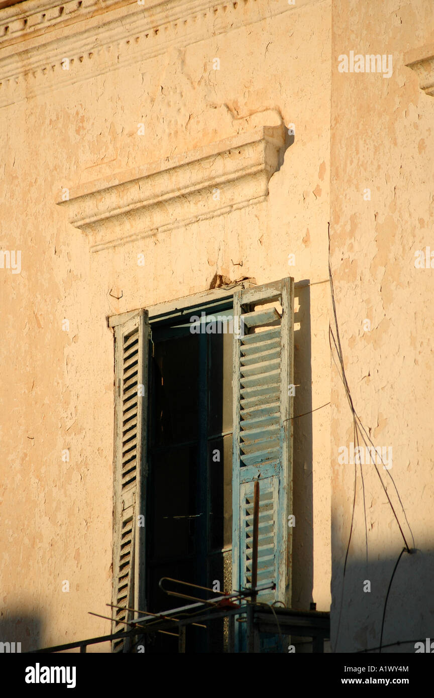 Casa di appartamento balcone a Houmt Souq a Jerba Island in Tunisia Foto Stock