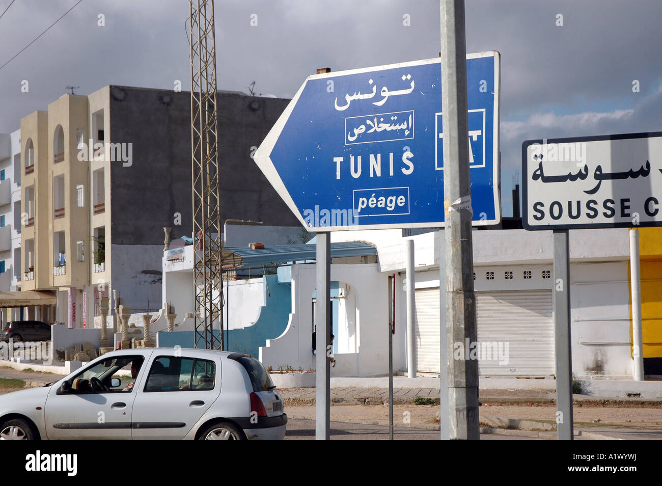 La città di Sousse in Tunisia Foto Stock