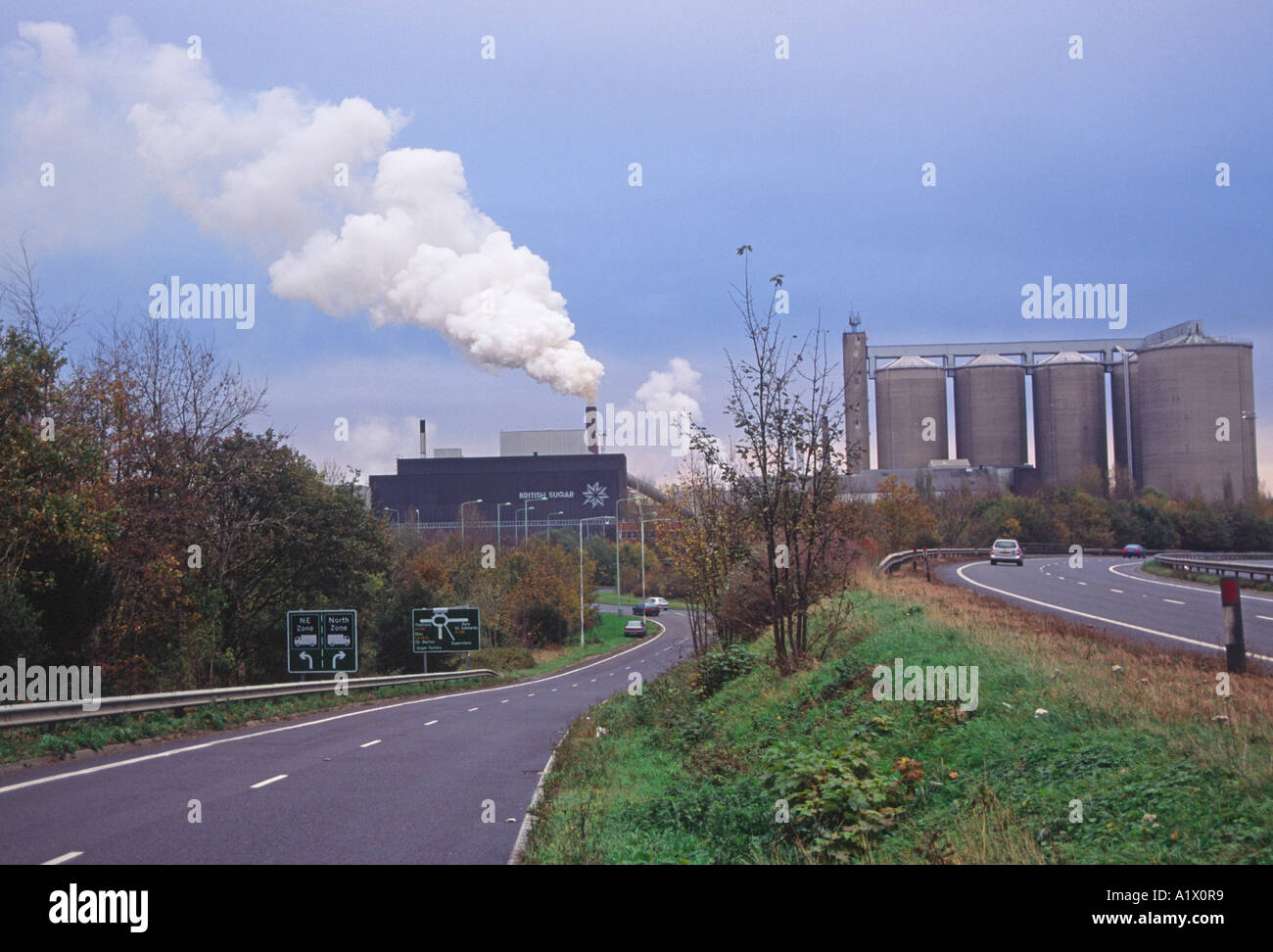 La barbabietola da zucchero di fabbrica Bury St Edmunds Suffolk in Inghilterra Foto Stock