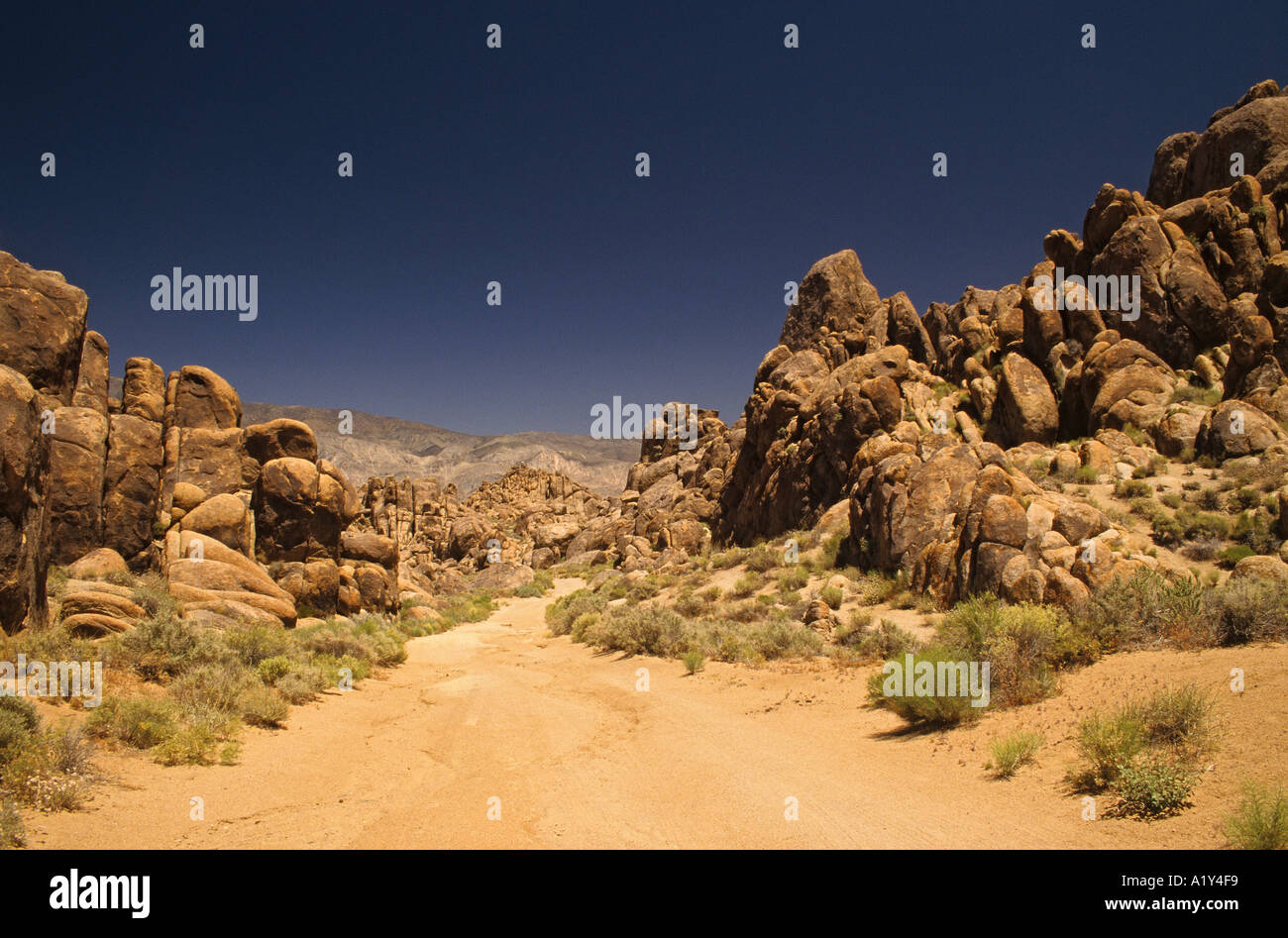 California Owens Valley Alabama Hills ubicazione per 1938 film Gunga Din Foto Stock