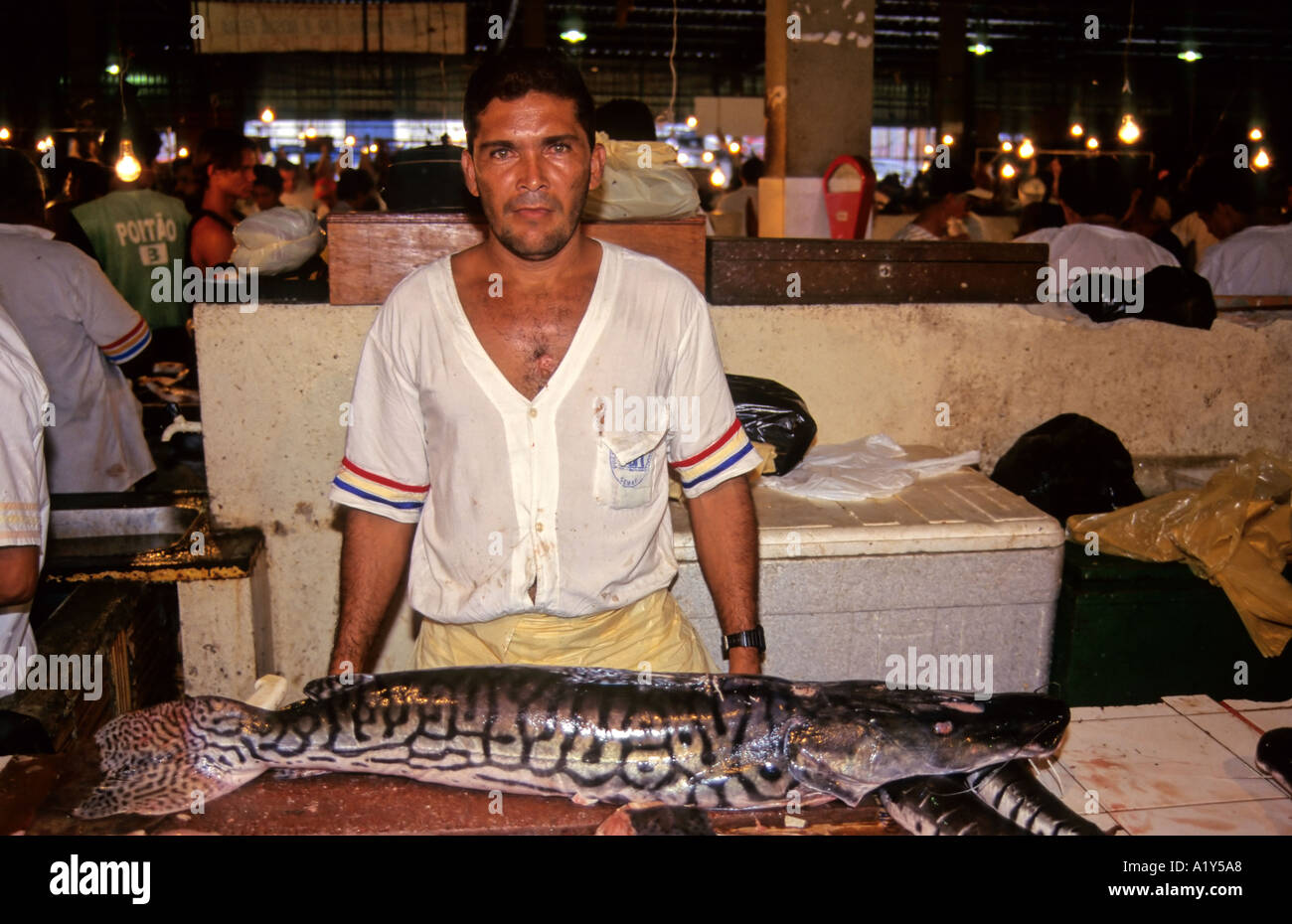 Mercato del Pesce, Manaus, Brasile Foto Stock